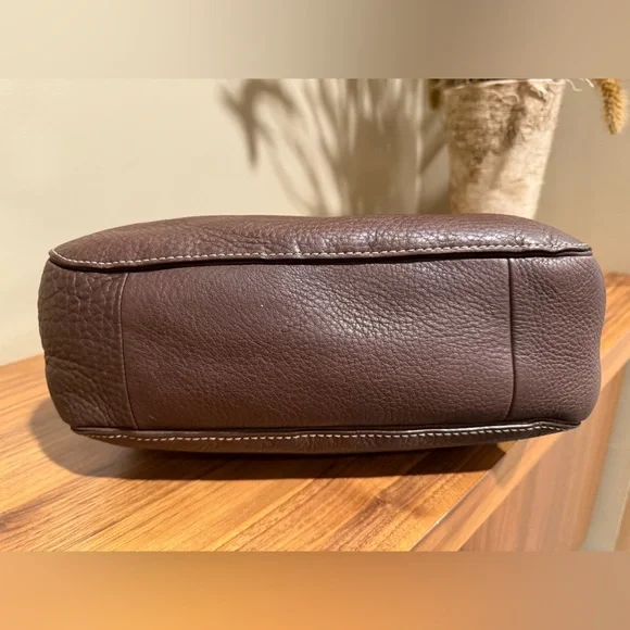 Coach 2007 Brown Pebbled Leather Hobo J0782-F10891 - Picture 6 of 9